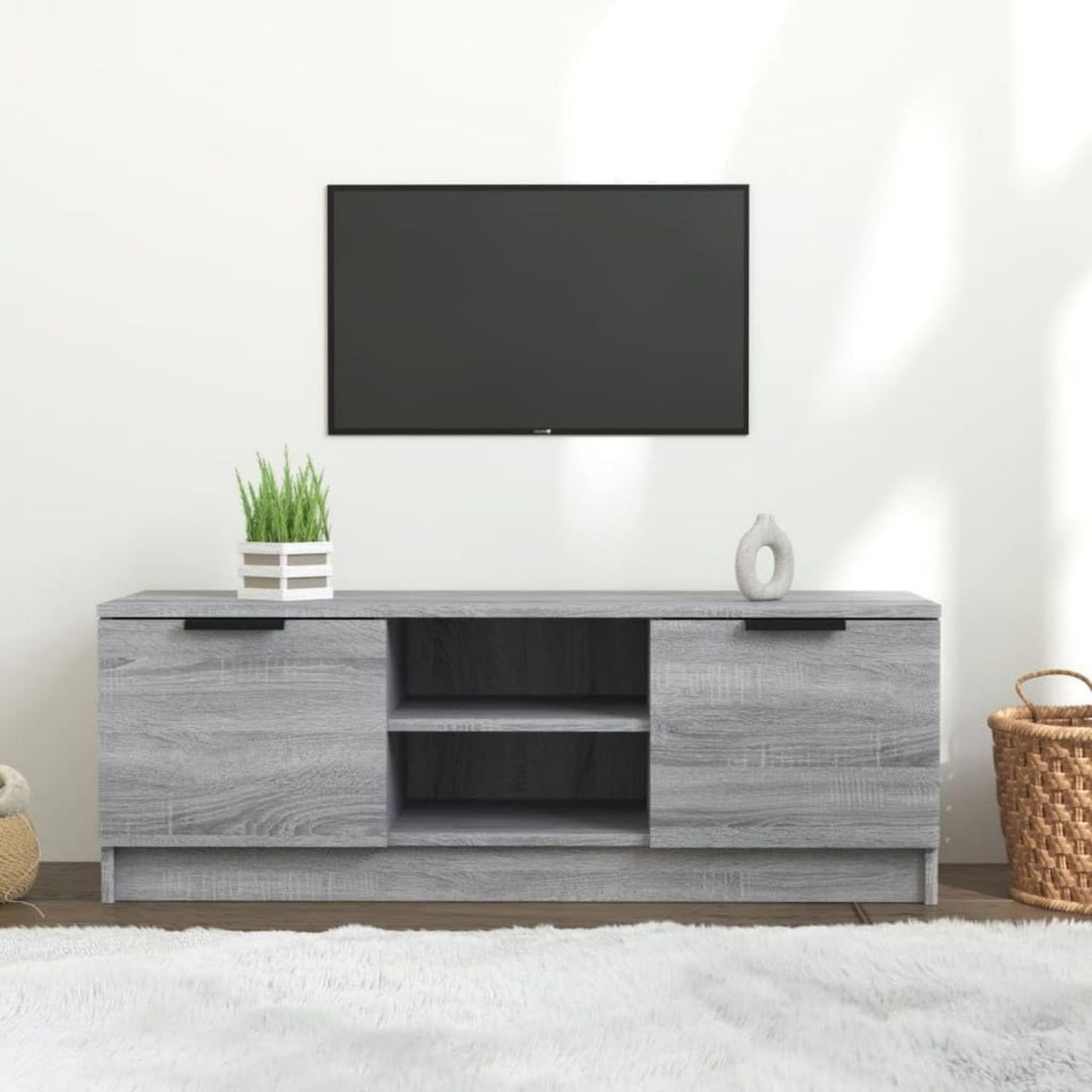 Meuble TV gris clair 102 x 35 x 36.5 cm