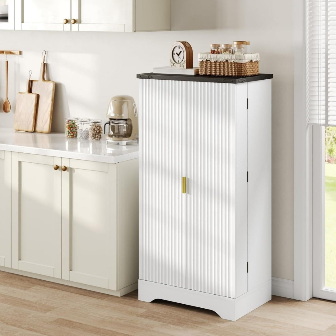 Sideboard gris clair, esprit rustique 60, 5 x 40 x 120 cm