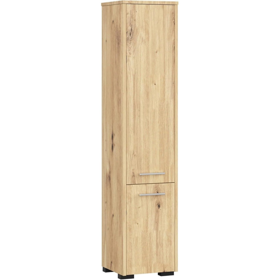 Rangement, colonne de rangement marron en bois