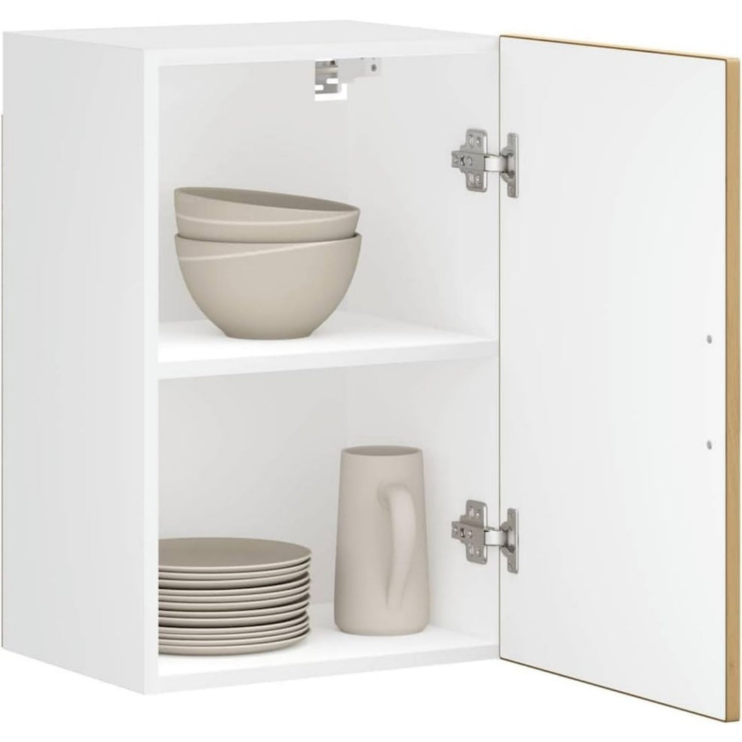 elegant, colonne de rangement gris clair en bois