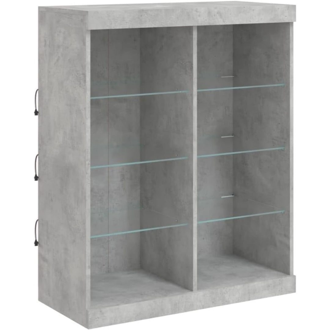 Nuance gris, bahut en bois 81 x 37 x 100 cm