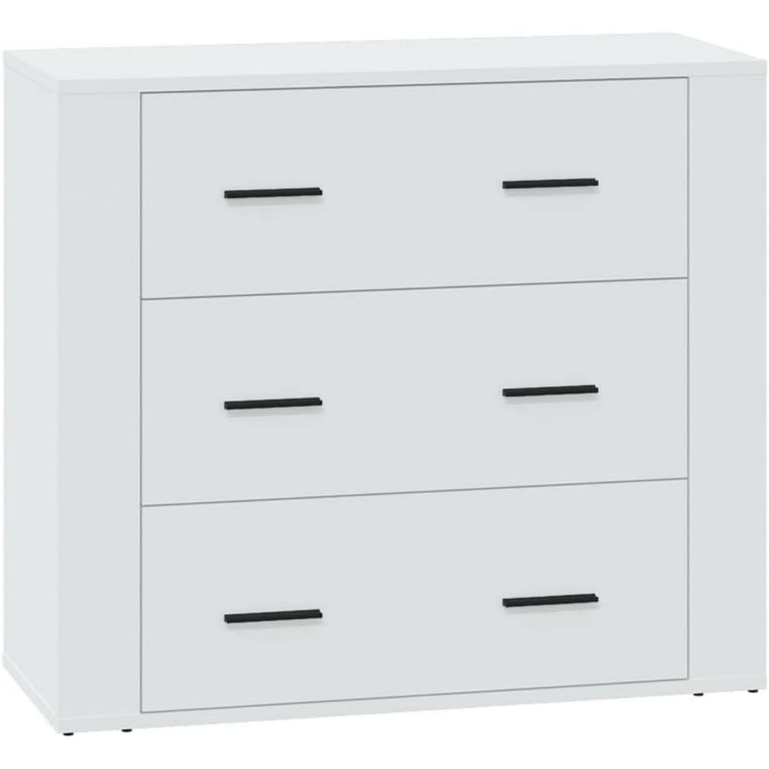 Buffet gris clair 3 tiroirs