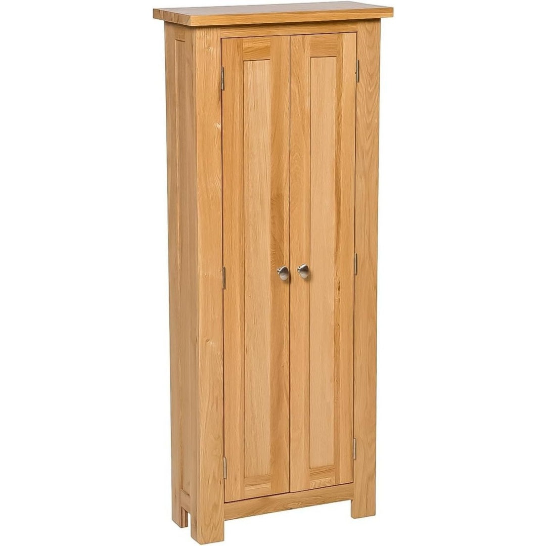 Espace, meuble hi-fi orange en bois