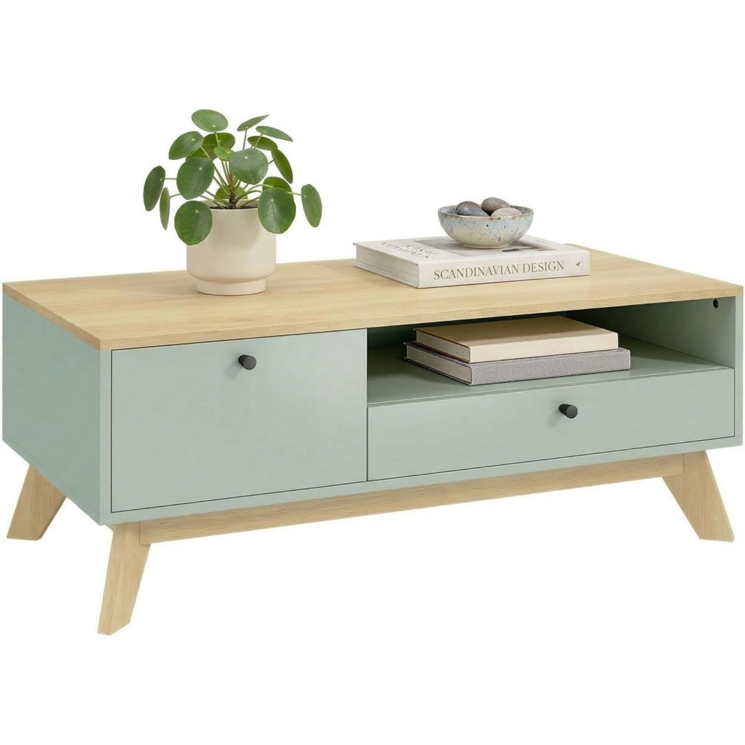 Astucieux table basse relevable gris