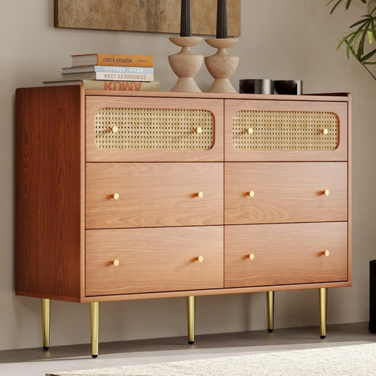 Chiffonnier pour chambre marron vintage