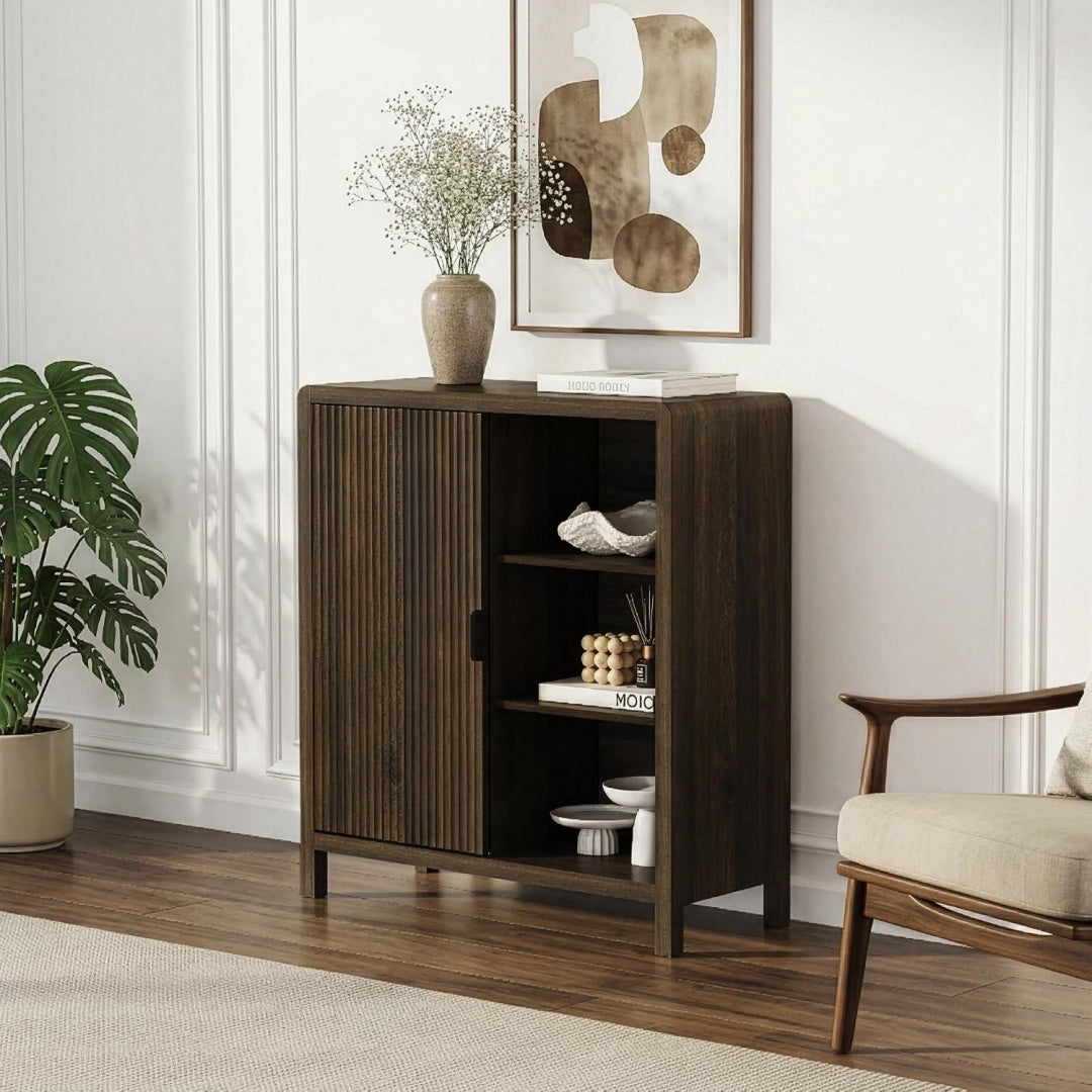 Buffet gris clair design moderne
