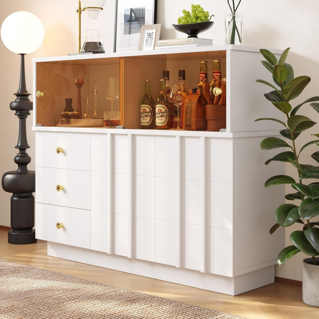 Buffet 120 x 33 x 95 cm avec 2 portes