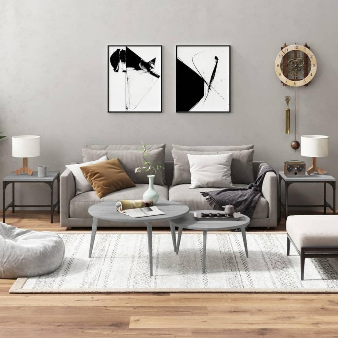 Tables gigognes de style elegant gris 40 x 40 x 35 cm