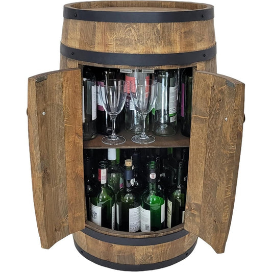 Meuble de rangement marron, 80 x 50 x 43 cm, ports USB