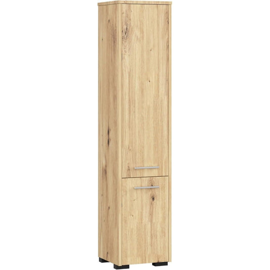 Rangement, colonne de rangement marron en bois