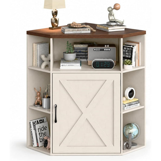 Style Rustique, armoire de rangement gris clair