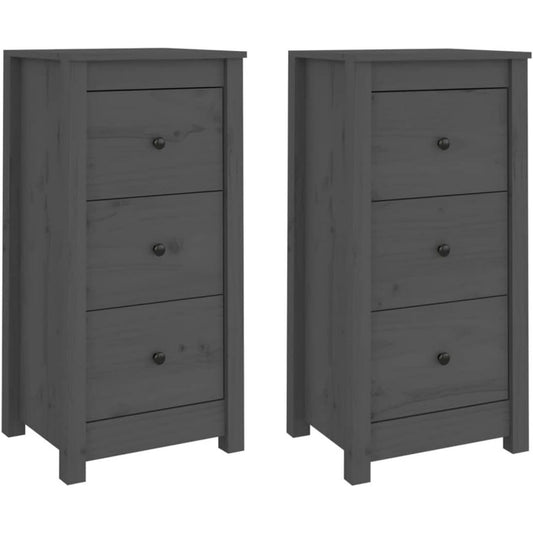 Buffet haut gris fonce (40 x 35 x 80 cm)