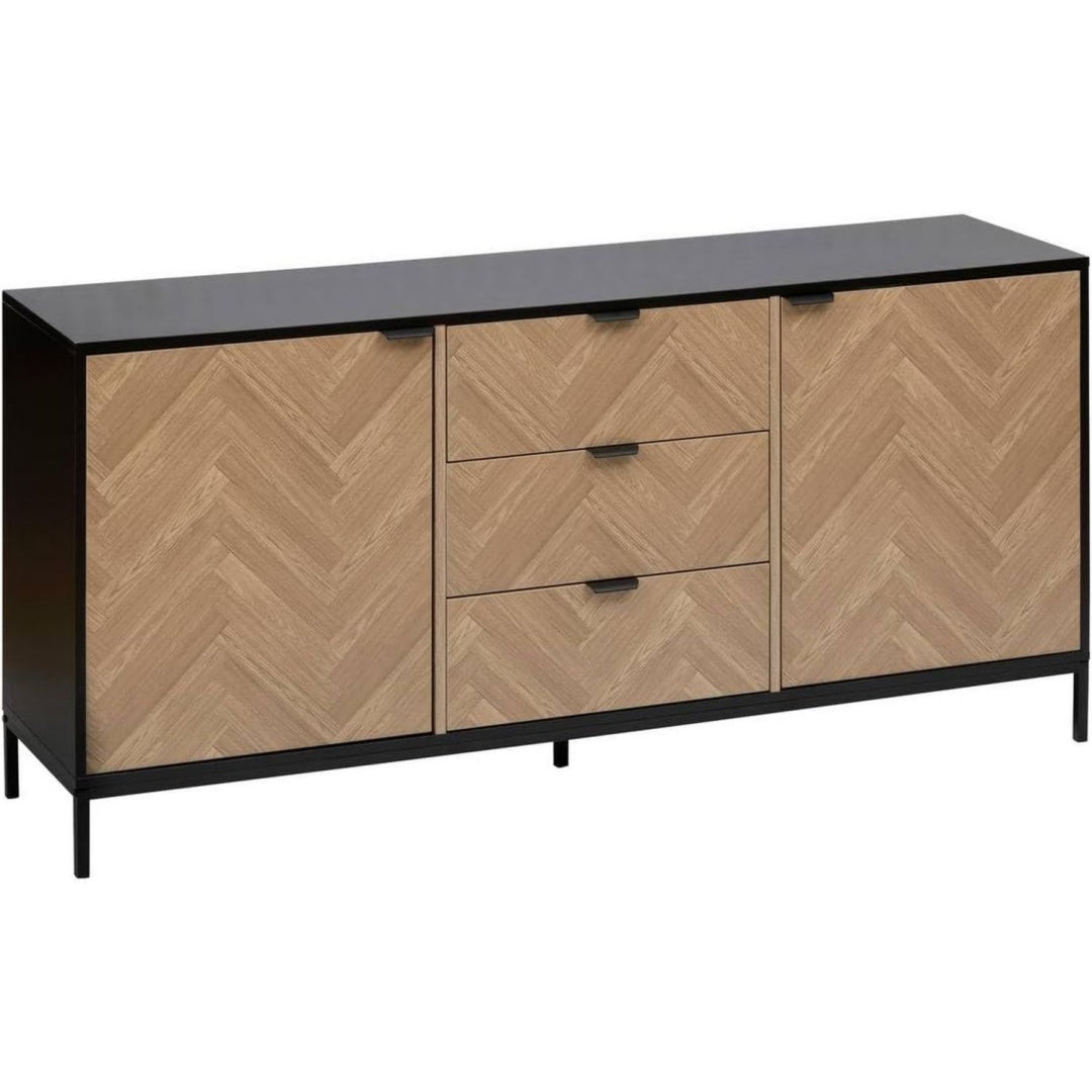 Design moderne buffet marron en acier