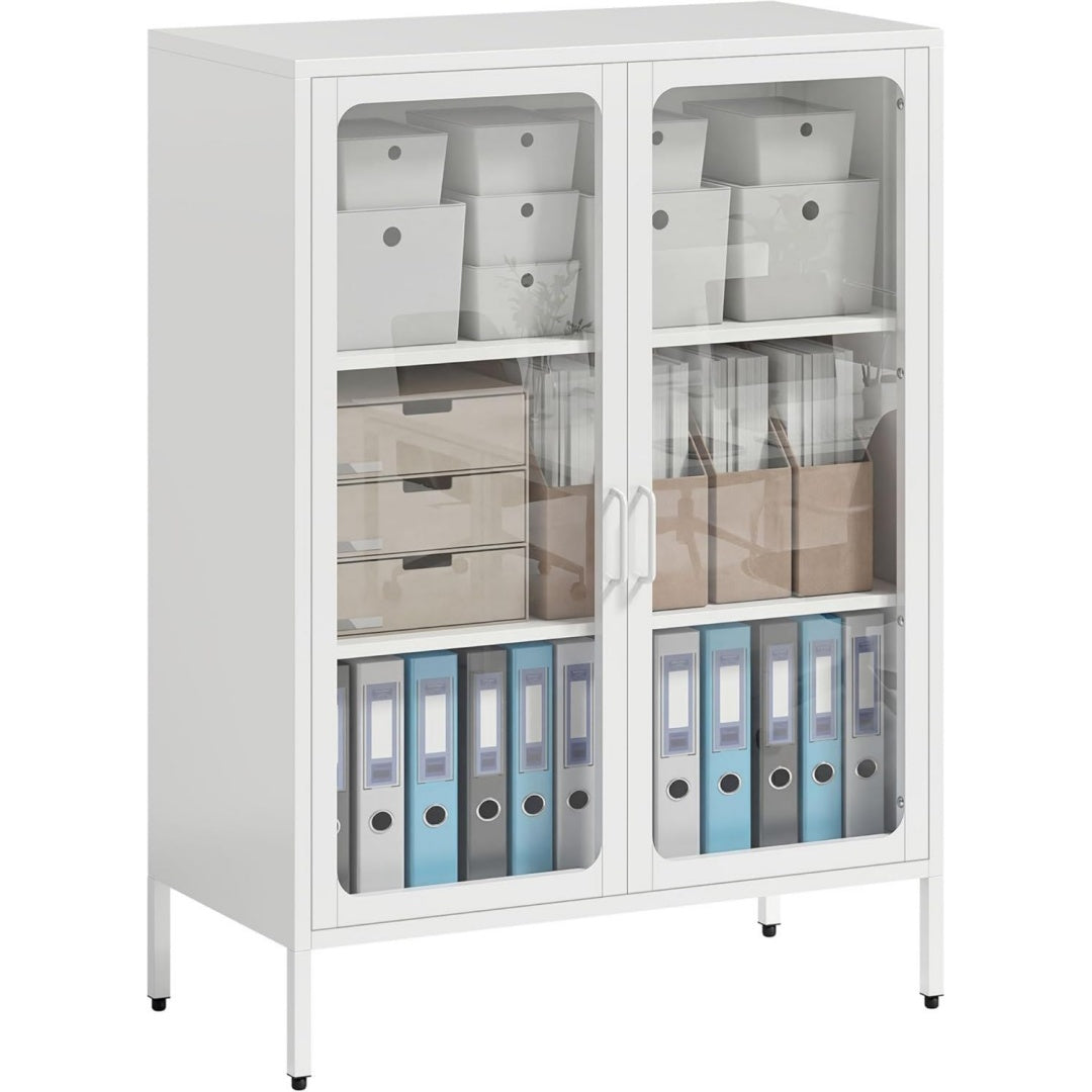 Armoire gris clair - portes coulissantes 80 x 40 x 110 cm