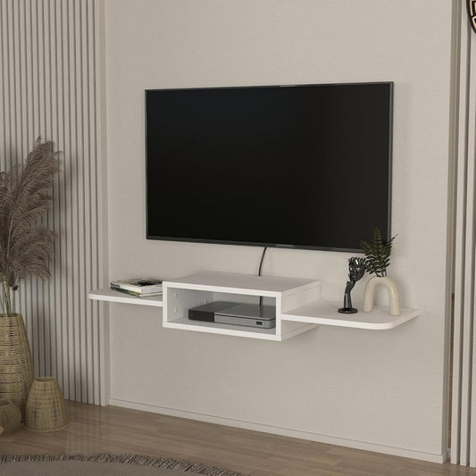 Support mural design moderne gris 115 x 30 x 16 cm