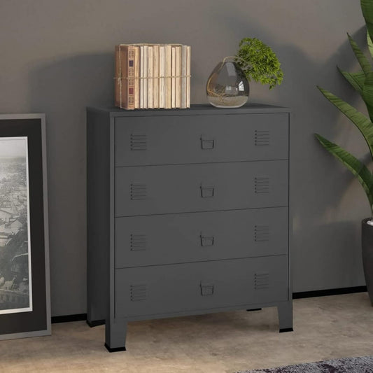 Commode gris fonce pour coin nuit