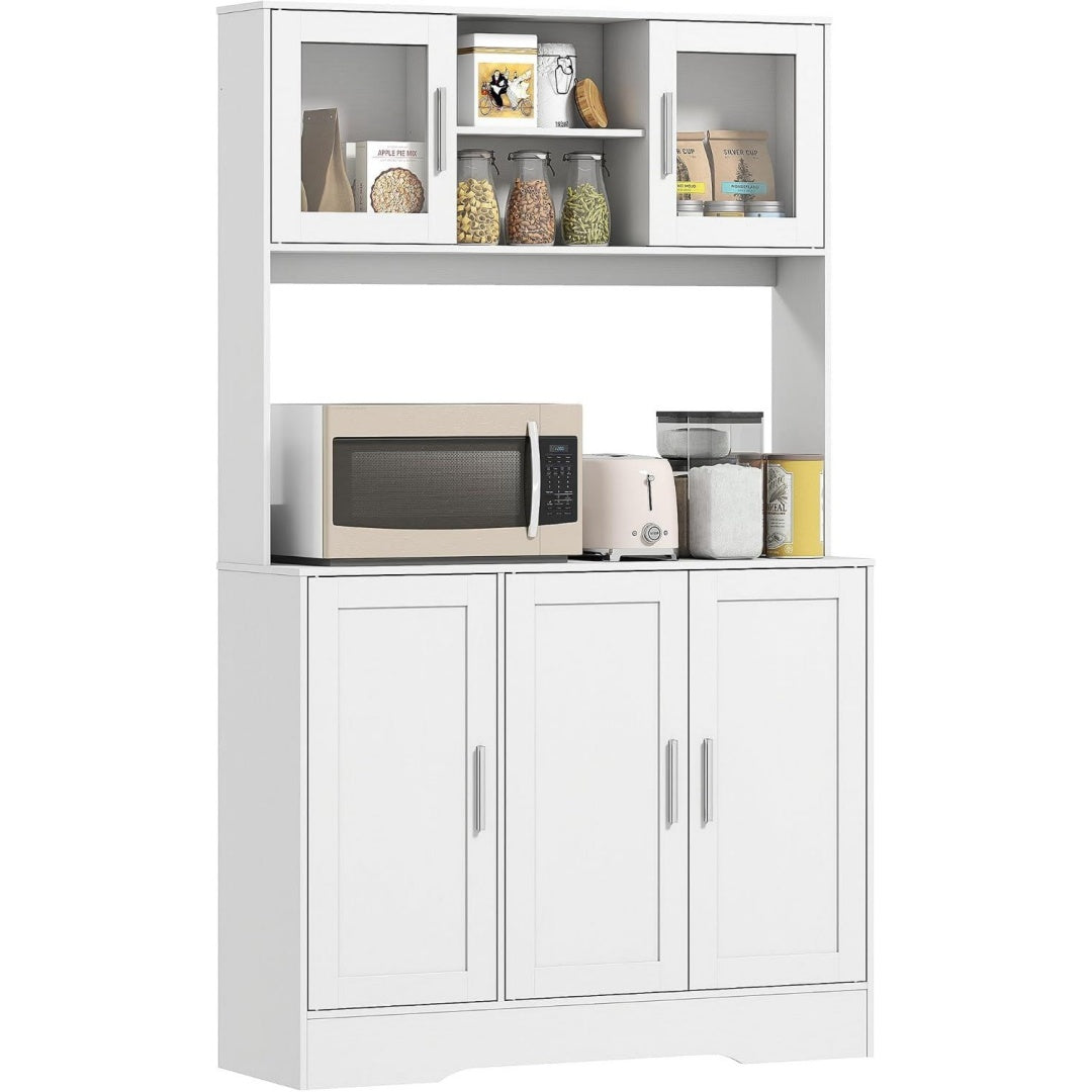 Style scandinave, credence gris clair, verre