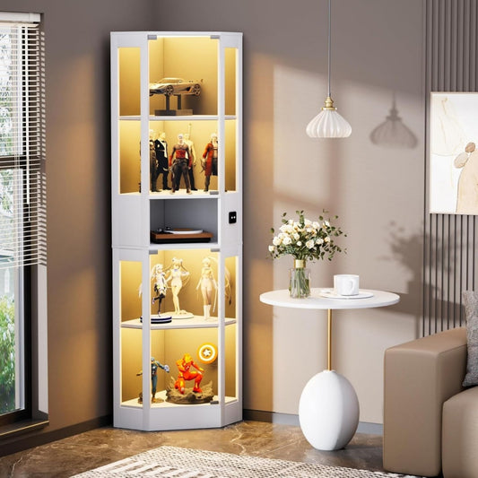 Vitrine rose fonctionnel eclairage LED