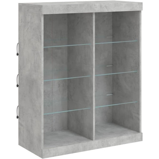 Nuance gris, bahut en bois 81 x 37 x 100 cm